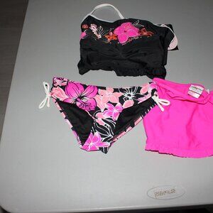 Popisicle 3 Pcs ZeroXposur Tankini Swimsuit Size 10 New